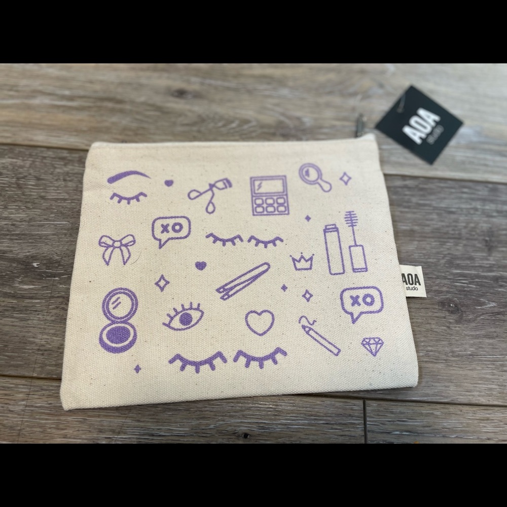AOA Studio canvas zip pouch